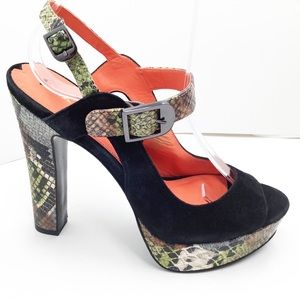 {Via Spiga} ‘Marie’ Snake Print Platform Heels